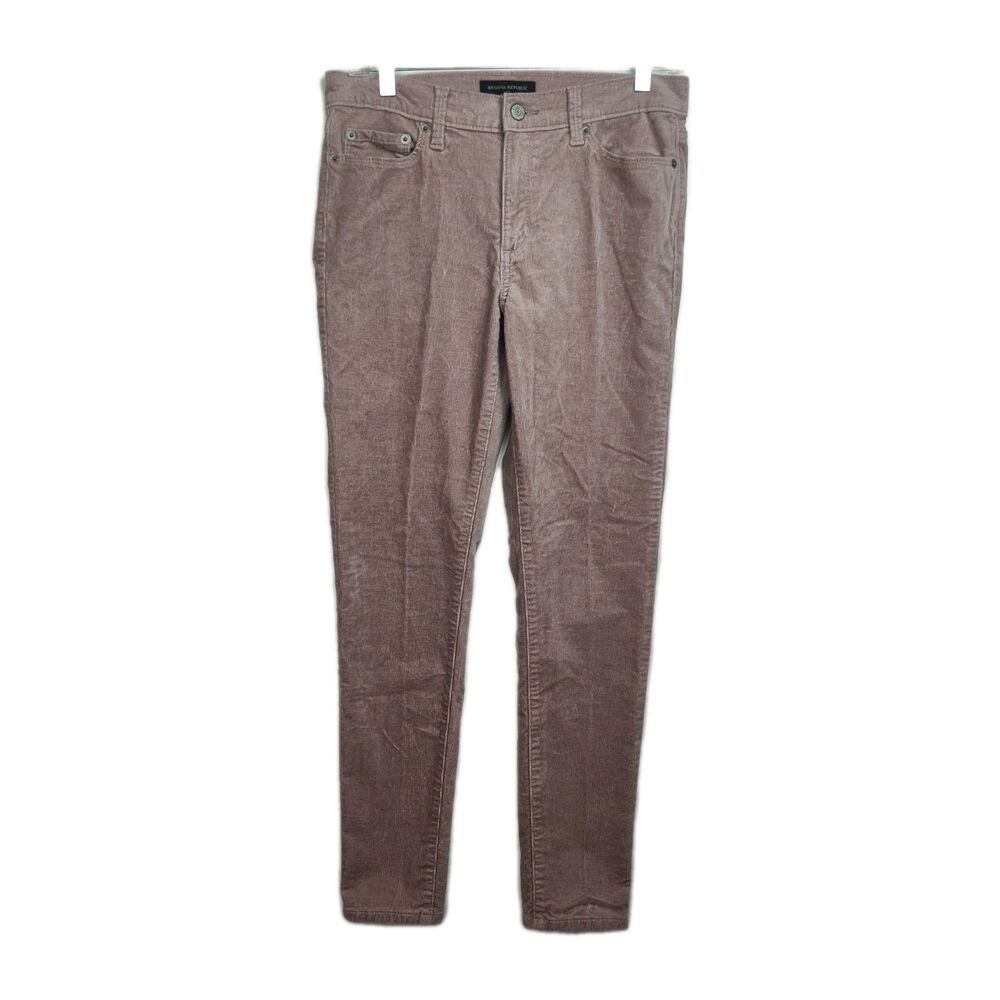 Banana Republic Skinny Fit Corduroy Pants Women's Size 27 / 4 Light Pink